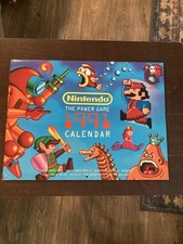 NINTENDO the power game 1991 calendar Vintage Mario Bros Zelda