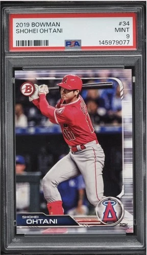 2019 Shohei Ohtani Bowman #34 PSA 9 Amazing Card! 🔥🔥