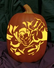 Superman Carved Foam Permanent Pumpkin DC Comics Krypto Lex Luthor Lois Lane
