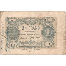 [#1294832] Frankreich, Paris, 1 Franc, 1871-11-18, S+
