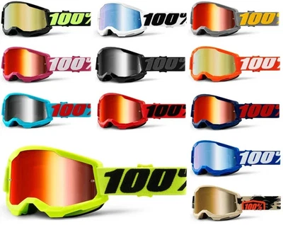 100% STRATA Goggles MTB Mountain Bike DH Enduro XC MX Motocross Goggle Percent %