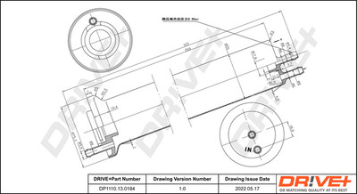 Dr!ve+ DP1110.13.0184 Kraftstofffilter für ALPINA,BMW
