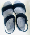 Naot 41 Aisha Black Nubuck Patent Sandals 1.5 Inch Heel w Box-seldom Worn #7308 — photo 5