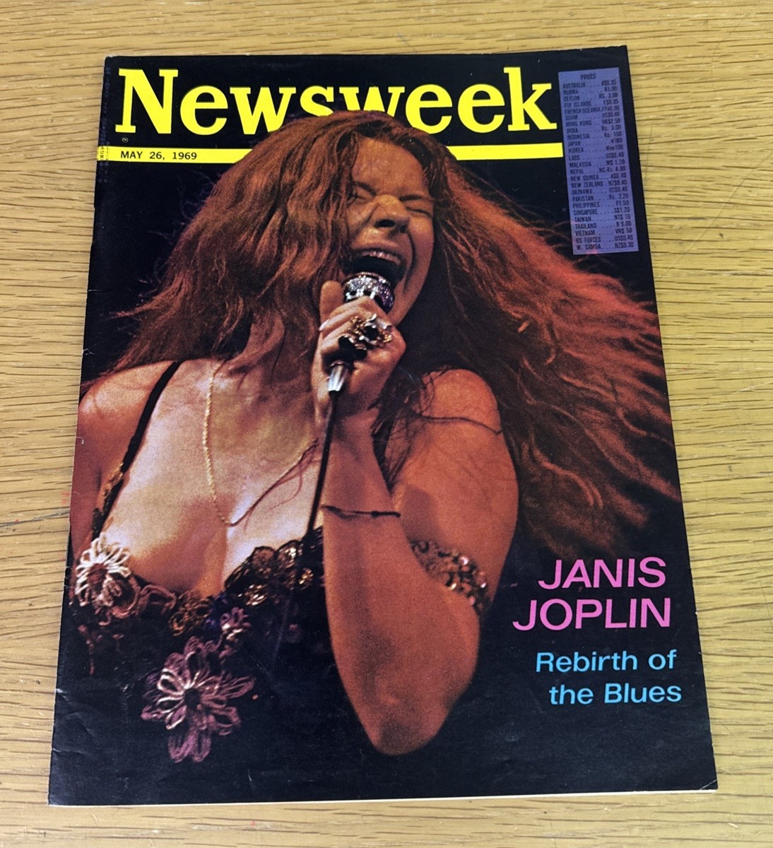 Newsweek Magazine * May 26 1969 * JANIS JOPLIN Rebirth of the