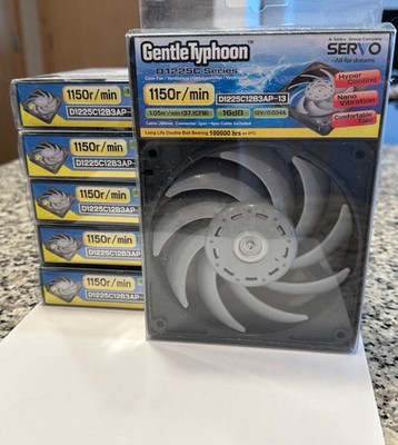 Nidec Servo Gentle Typhoon 120mm Fan D1225C12B3AP-13 1150RPM