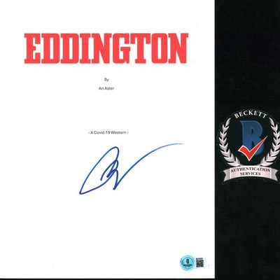 ARI ASTER SIGNED EDDINGTON FULL MOVIE SCRIPT BECKETT BAS COA ACCLAIMED DIRECTOR