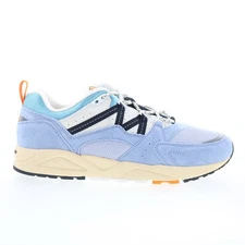 Karhu Fusion 2.0 F804117 Mens Blue Suede Lace Up Lifestyle Sneakers Shoes
