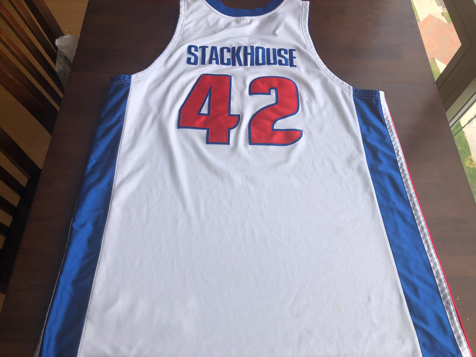 Detroit Pistons 2001-02 Nike Authentic Pro-Cut Jerry Stackhouse Game Jersey