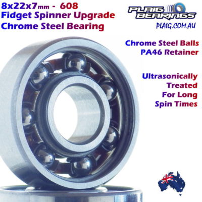 Fidget Spinner UPGRADE Bearings Chrome Steel LONG SPINNING 608 8x22x7mm | eBay Fidget Spinner UPGRADE Bearings Chrome Steel LONG SPINNING 608 8x22x7mm | eBay