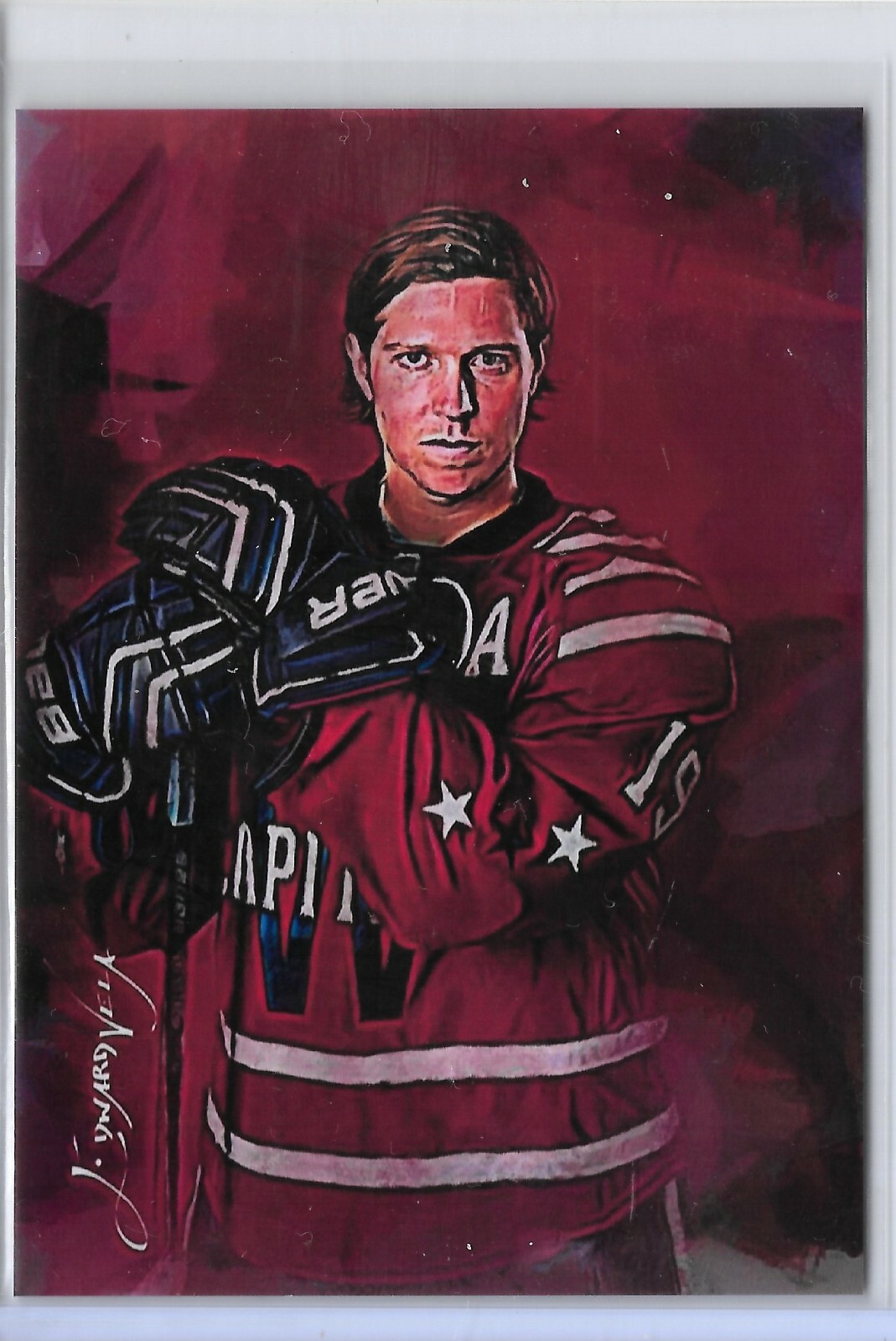 Nicklas Backstrom Authentic Artist Signed Limited Edition Print Card 49 of 50