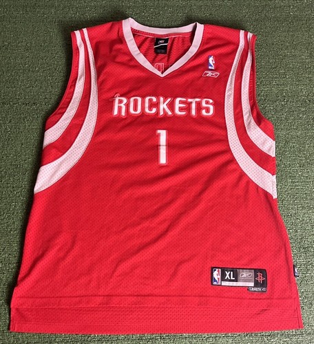 Houston Rockets Tracy McGrady Reebok Team Apparel NBA Authentics Jersey +2 Sz XL - Picture 2 of 8