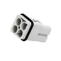 09120033051 Steckverbinder: Rechtwinklig MäNnlich Han Q Pin: 4 3+PE 400V Harting