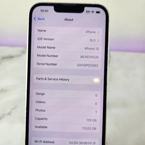 Apple iPhone 13 Factory Unlocked White / Starlight 128GB - Photo 8 sur 8
