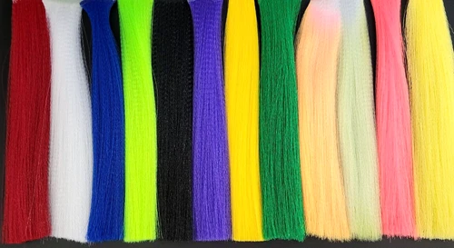 FISHAIR- SUPER HAIR - Bucktail Substitute - Fly Tying Material - 12 Colors 8 in.