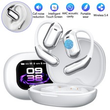 Bluetooth 5.4 Headphone Sport Open Ear Stereo Deep Bass Over EarBud with Earhook