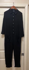 BLEUSALT Women's Black Jumper Jumpsuit Size 6