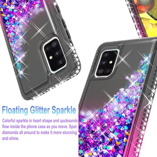 For Samsung Galaxy S20 FE 5G Case Phone Cover Glitter + Tempered Glass Screen - Zdjęcie 12 z 30