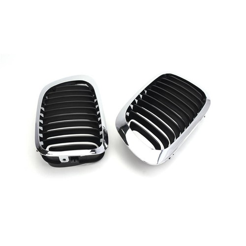 Grill Kühlergrill Nieren Schwarz+Chrom Für BMW 3er E46 Coupe & Cabriolet 99-03 - Picture 7 of 7