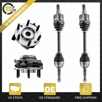 Front CV Axle Wheel Bearing Hub Kit for Chevy GMC Rainier Isuzu Olds 9-7x 4WD