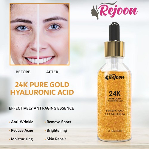 24K Pure Gold Serum, Anti-Aging, Anti-Redness, Skin Whitening & Moisturizer 50ml - Picture 8 of 9