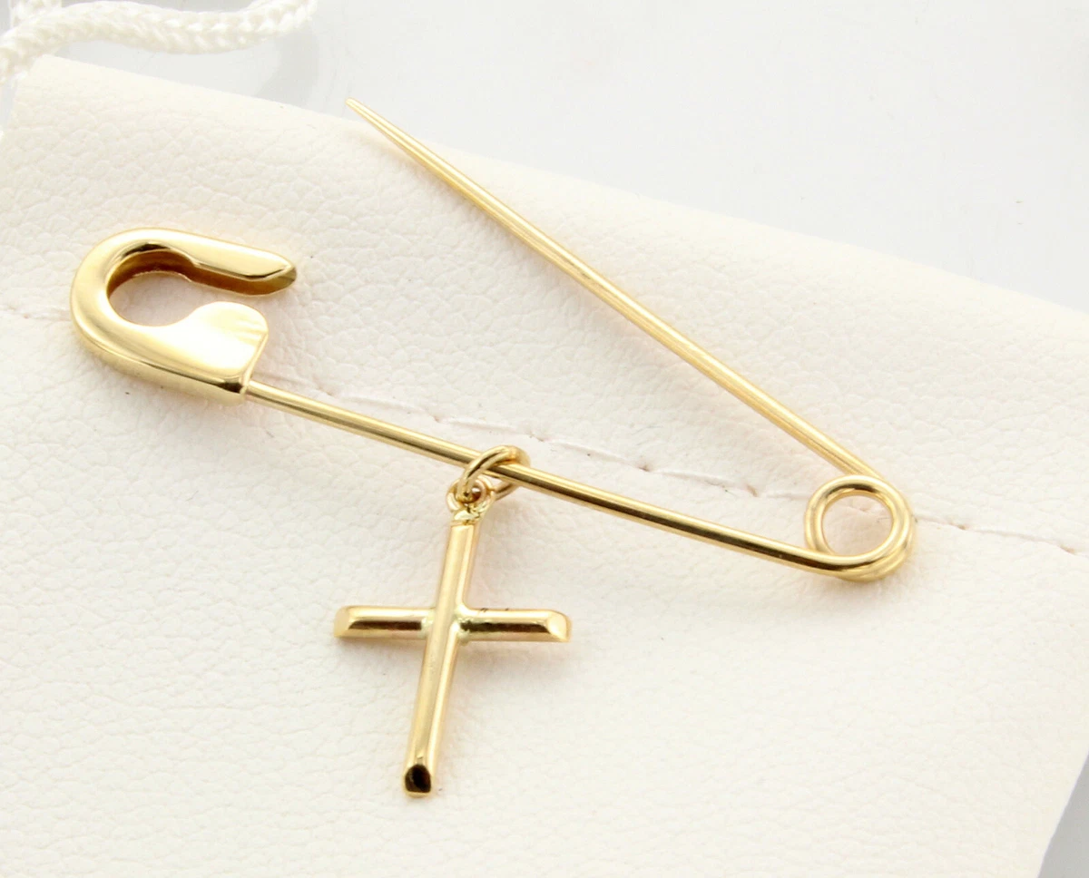 Solid gold safety pin earrings outlet
