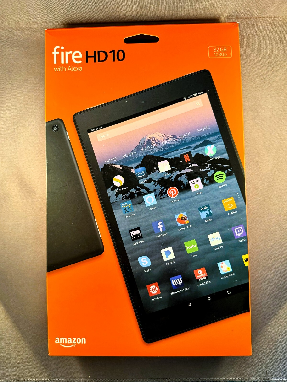 Amazon Fire HD 10 (7th Generation) 32 GB, WiFi, Black w/ Case Bundle