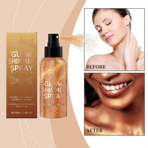 Body Glitter Spray 100ml Spray Hair Glitter für Mädchen mit Feuchtigkeitsschim - Bild 6 von 7