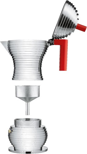 Cafetière expresso Alessi Pulcina 6 tasses rouge Made in officiel Italy design unique neuve