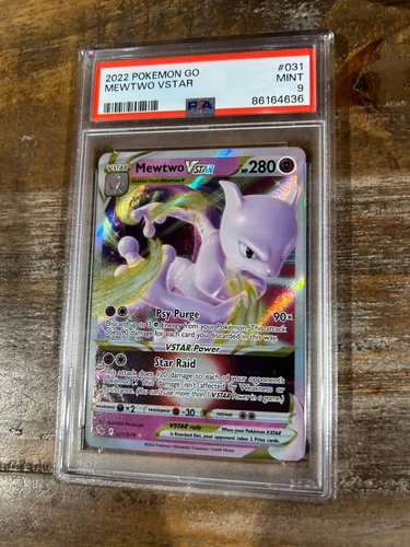 POKEMON 2022 GO MEWTWO Vstar #031 PSA 9 Mint RARE