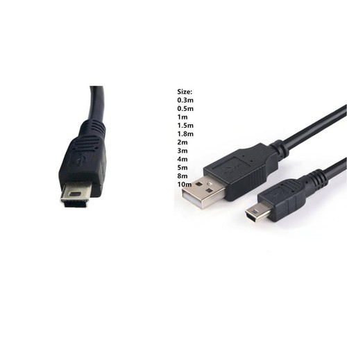 Langes und zuverlässiges 2M Mini USB Kabel Typ B 5 Pin Schnelle Daten Sync Lade - Picture 12 of 24