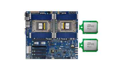 Gigabyte MZ72-HB2 +2x AMD EPYC 7K62 48 Cores CPU (OEM of 7642 ) combination-