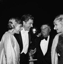 Actor Dick Van Dyke Wife Margie Chat Actor George Jessel 39Th Acad- Old Photo