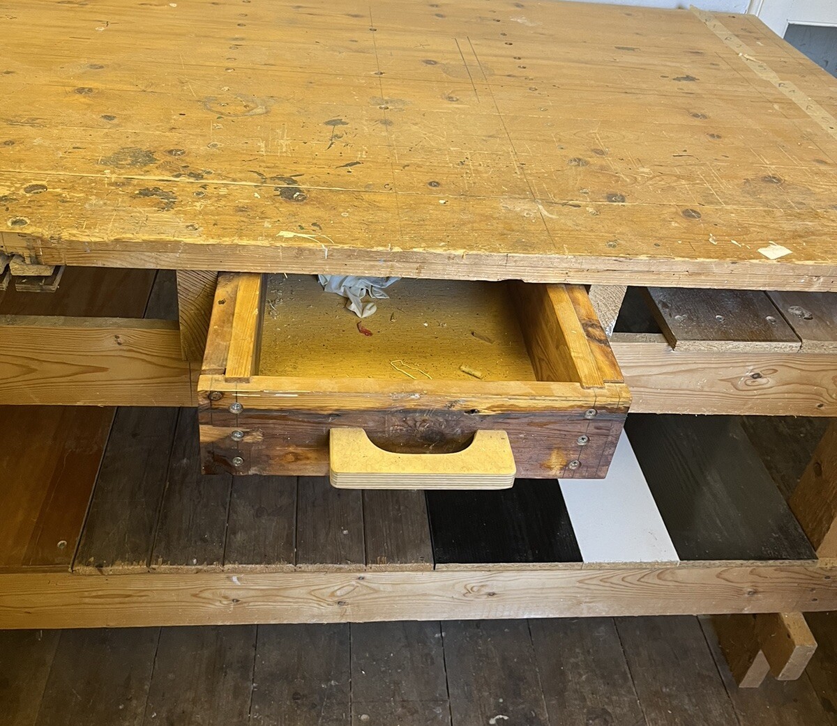 Heavy duty Wooden Hand Built work bench eBay