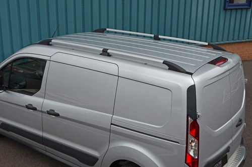 Barras laterales de aluminio para portaequipajes de techo para adaptarse a L2 Ford Transit Connect (2012+) - Imagen 3 de 7