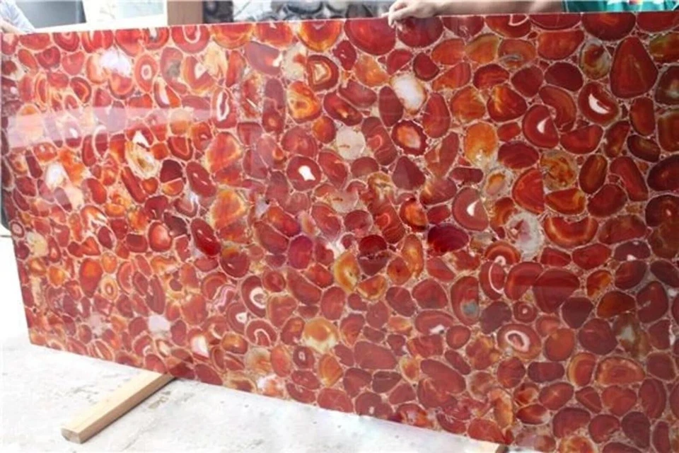 German Onyx Agate Slab Dining Table Slab, Agate Kitchen Countertop Slab Home Dec - Image 2 of 4