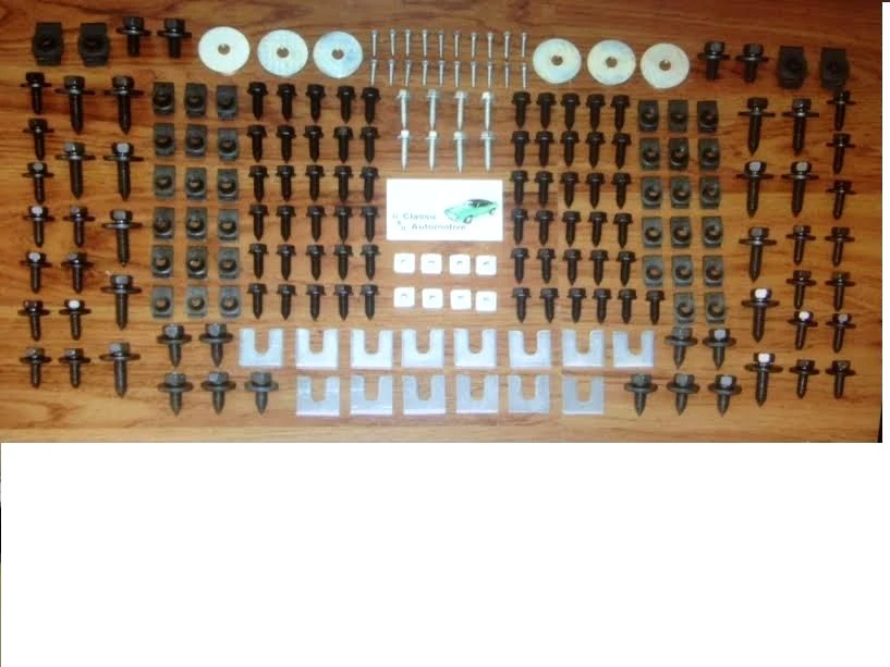 Kit de herrajes delanteros de chapa 210 piezas Oldsmobile Pontiac GM modelos Buick Olds Foto 3 de 4