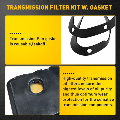 42RLE Transmission Filter Kit WITH Pan Gasket New For 2003-2015 Jeep Cherokee - Picture 6 of 12