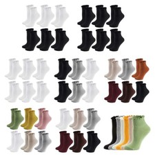 Ruffle Slouch Socks for Women Socks,Cotton Bootie Socks Frilly Novelty Sock