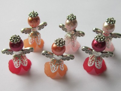 Tibetan Silver 23mm Fairy Angel Charms Guardian Pendants Jewellery i12 25 Pcs