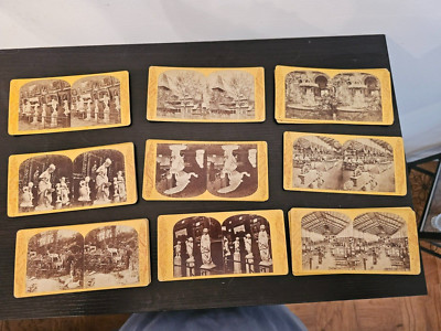 International Centennia Exhibition (27) Stereograph Cards Int'l 1876 Exhibition