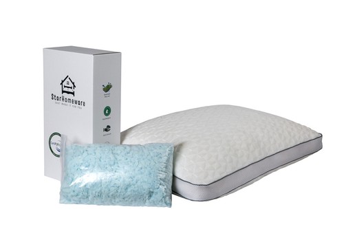 Memory Foam Gel Pillow Orthopedic Cooling Neck Back Support Adjustable Height - Picture 12 of 24