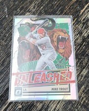 2021 Donruss Optic Baseball Unleashed Silver Prizm Mike Trout UNL1 Los Angeles