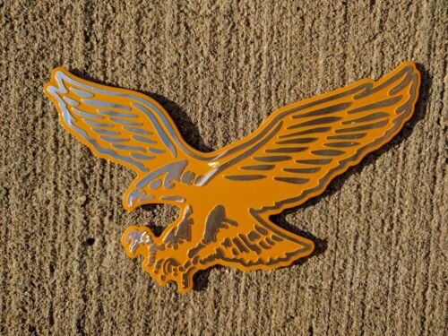 5 pulgadas de ancho SOARING EAGLE CALCOMANÍA DE ALUMINIO METAL camión coche camión SUV atv portátil amarillo - Imagen 2 de 4