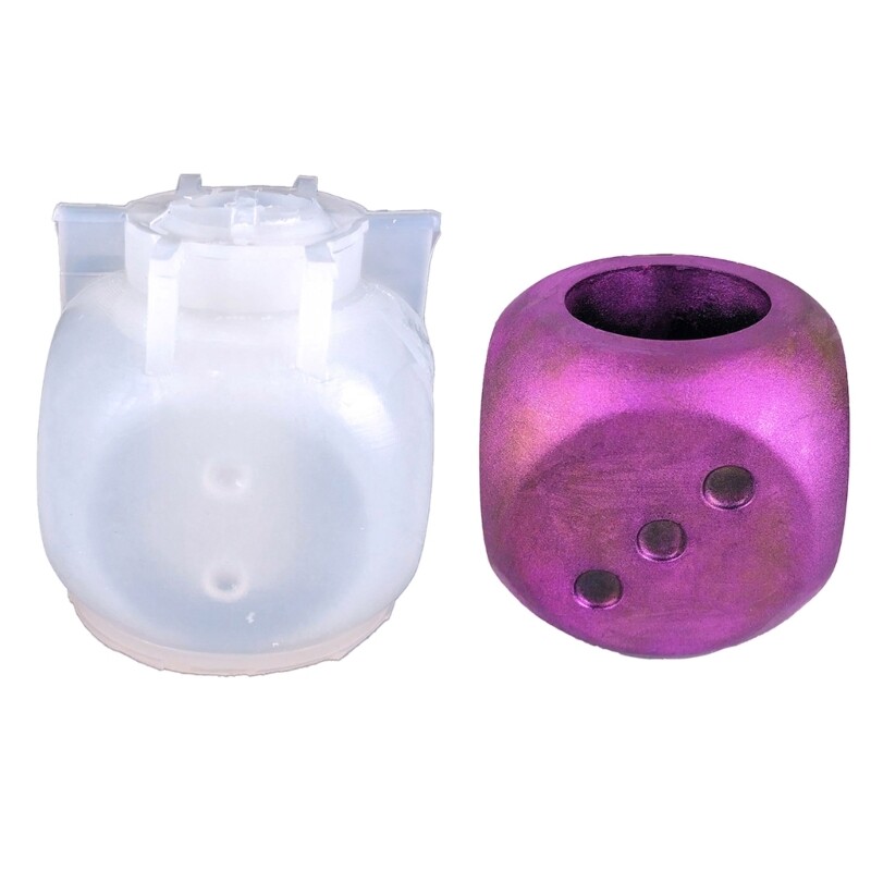 Dice Shape Succulent Plants Resin Plant Clay Pot Mould Hand-Making Tools