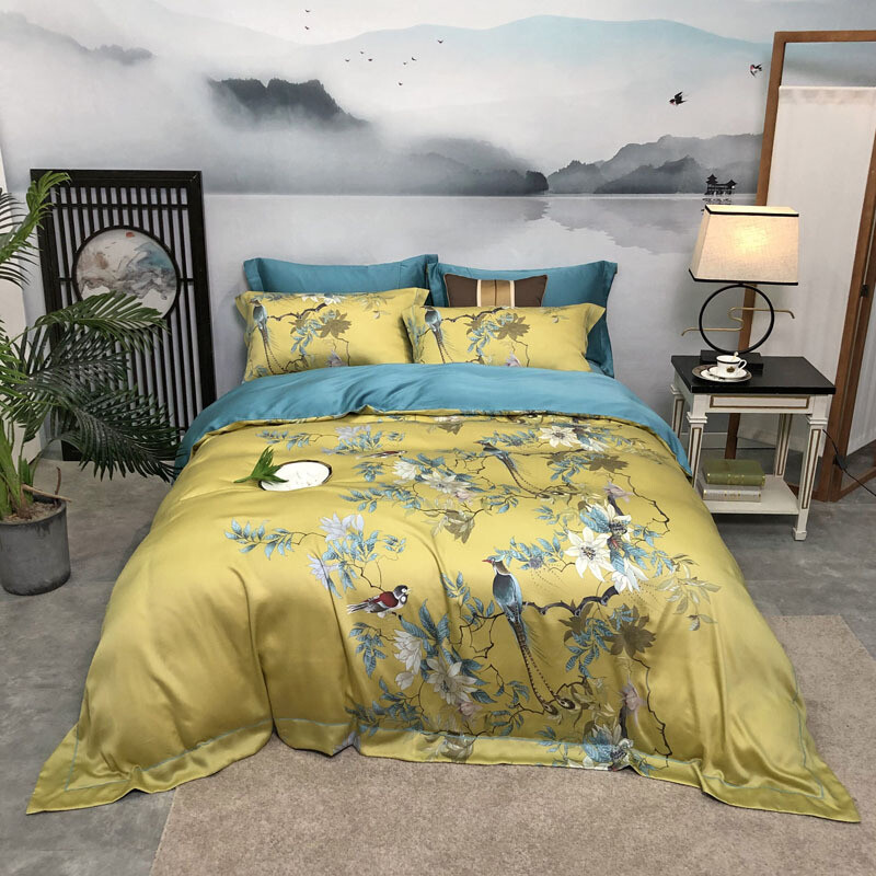 60 Tencel Four-piece Bed Linen Quilt 