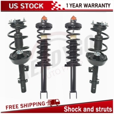 Front& Rear Complete Strut Spring Assembly For 2013-2017 Honda Accord 2.4L