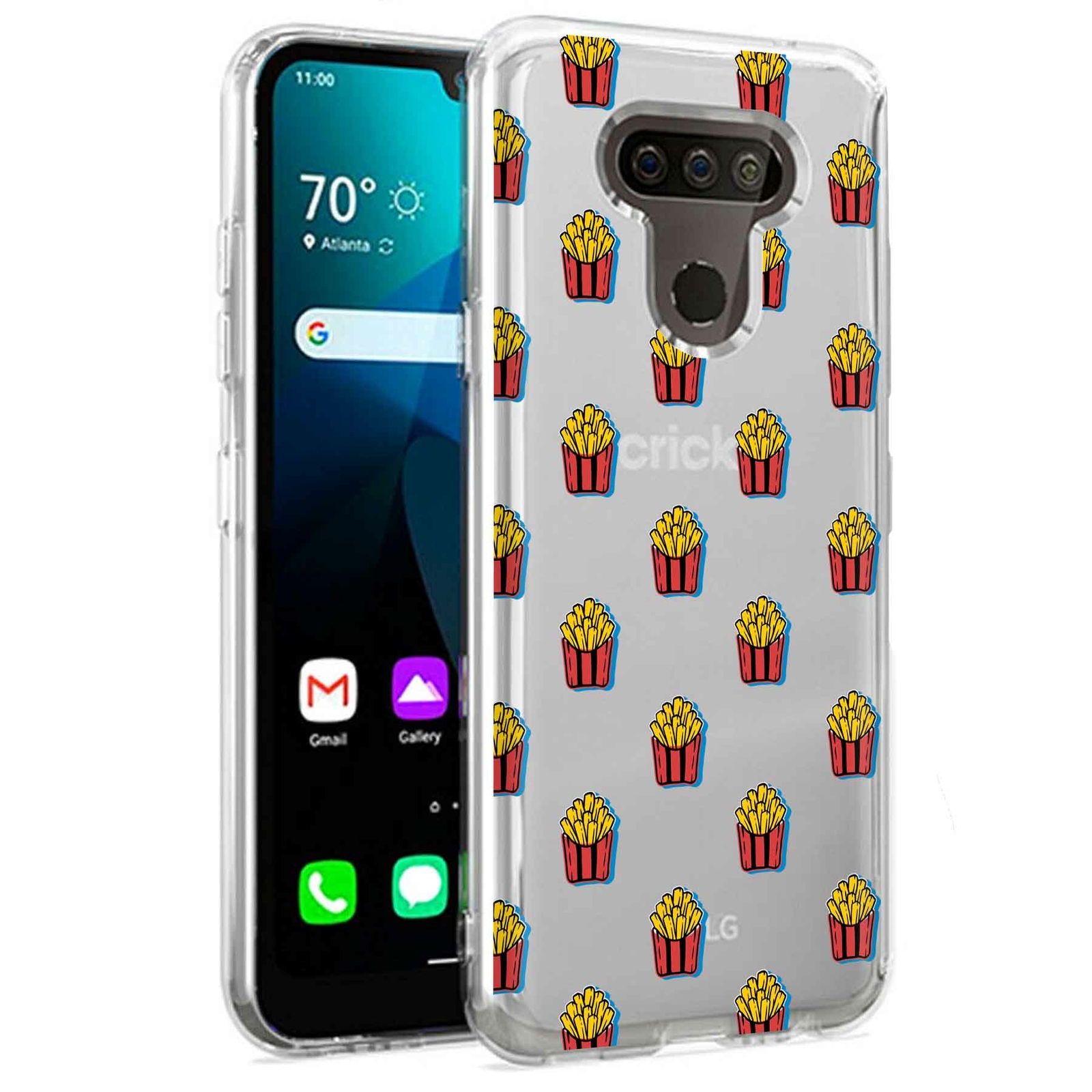 Phone Case for LG Harmony 4,Xpression Plus 3,K40S, Cute French Fries Print