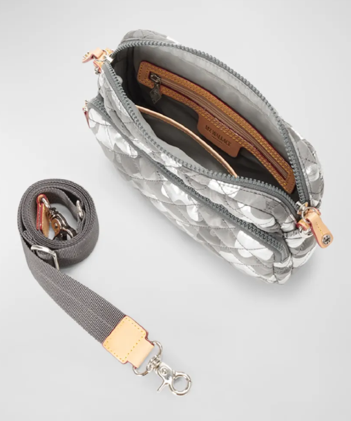 MZ Wallace Metro Small Quilted Leather Camera Crossbody Bag for Women
