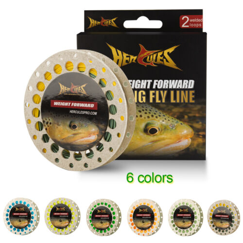 HERCULES Fly Fishing Line Floating Weight Forward Line with Double Welded Loop - Picture 1 of 18