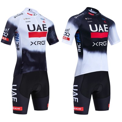 UAE Radtrikot Herren Set | Rennrad MTB Outfit Trikot + Trägerhose Männer